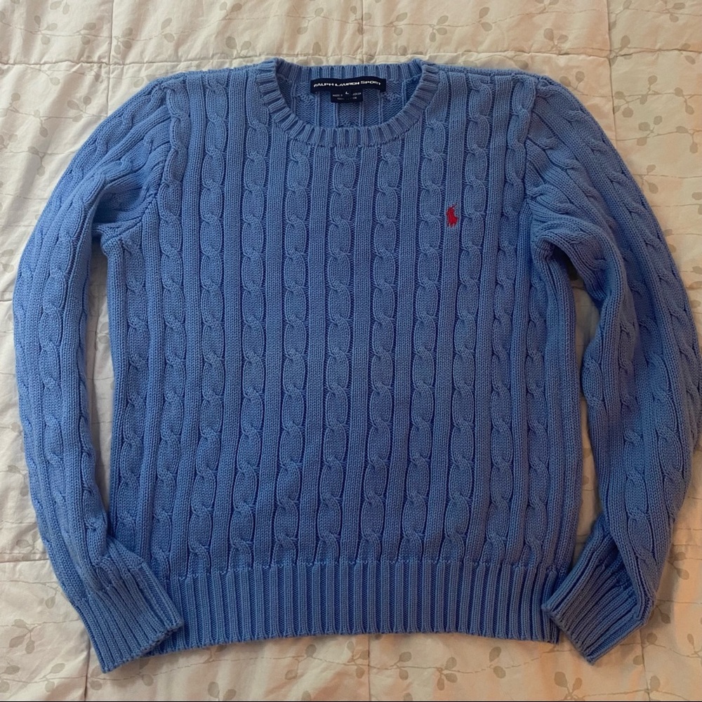 Blue Ralph Lauren Sport Cable Knit Sweater